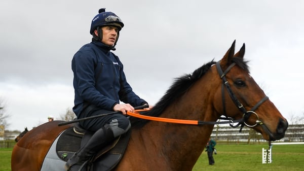 Ruby Walsh riding out on Chacun Pour Soi on the gallops on Monday
