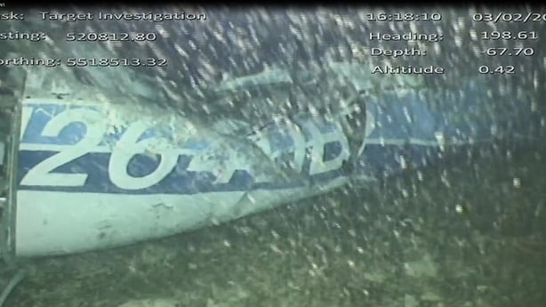 Wreckage of the plane in which Emiliano Sala and his pilot died