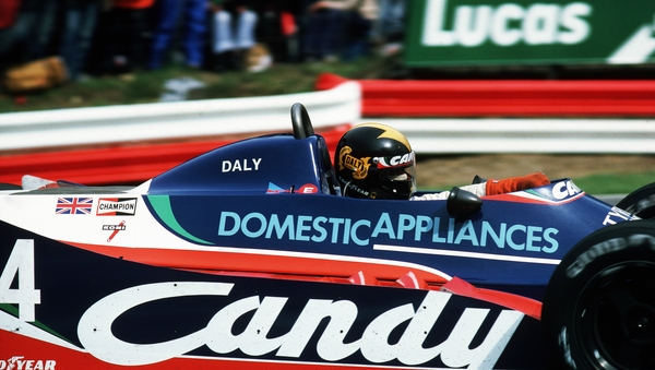 Derek Daly at his beloved Brands Hatch in 1980. It was as close as he could get to a home race in Formula One