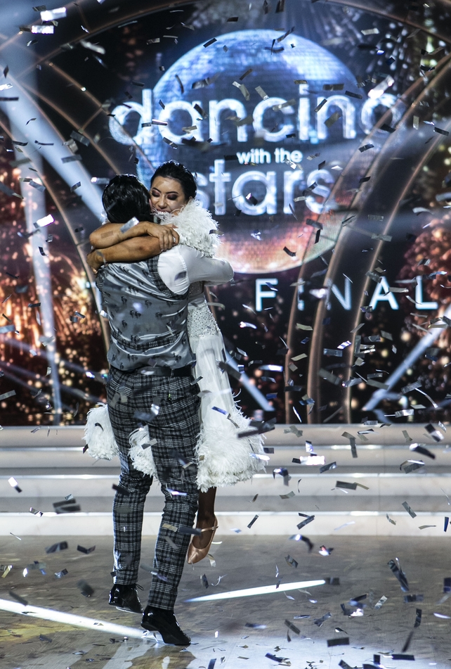 Lottie and Pasquale savour their win