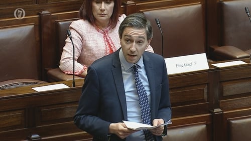 Health Minister Simon Harris introduced the legislation in the Dáil
