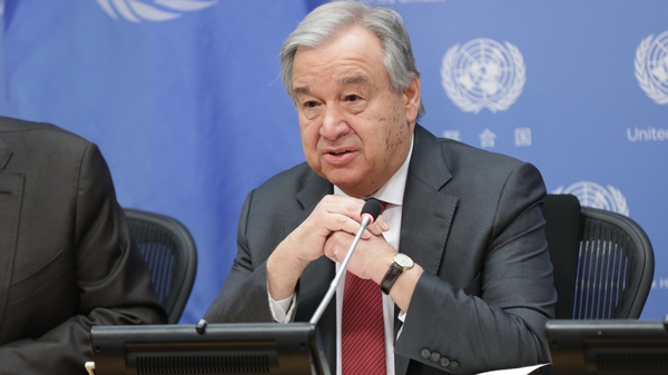Antonio Guterres comments were stark in relation to the fallout from coronavirus