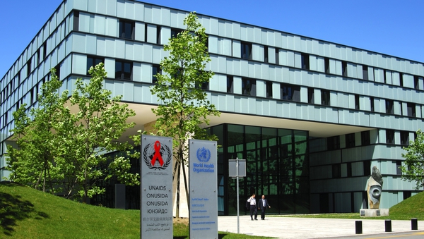 Headquarters of the World Health Organization, Geneva, Switzerland.