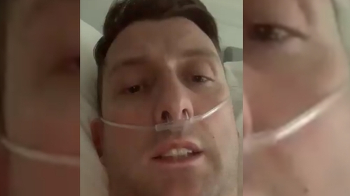 Mark McClurg, from Co Down, has been in the intensive care unit at the Ulster Hospital near Belfast for a week Mark McClurg, from Co Down, has been in the intensive care unit at the Ulster Hospital near Belfast for a week