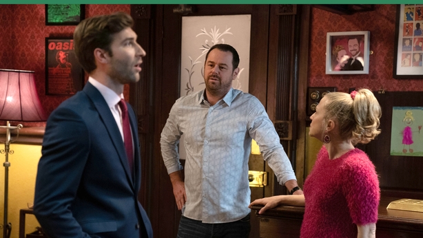 An estate agent comes around to value the Queen Vic.