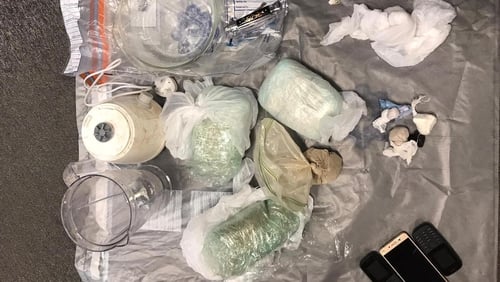 The drugs were found at a property in Bluebell