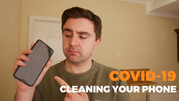 Go Outside and Play host Carl Mullan is showing us how to clean our phones thoroughly during the coronavirus pandemic.