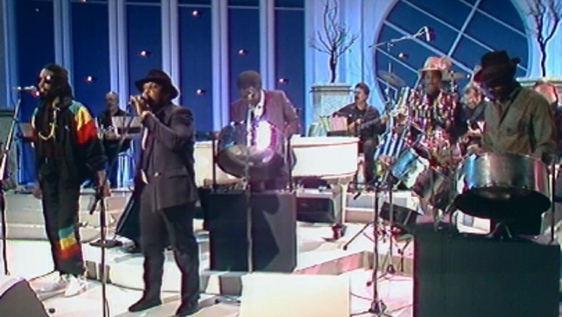 Century Steel Band performing on 'Kenny Live' (1990)
