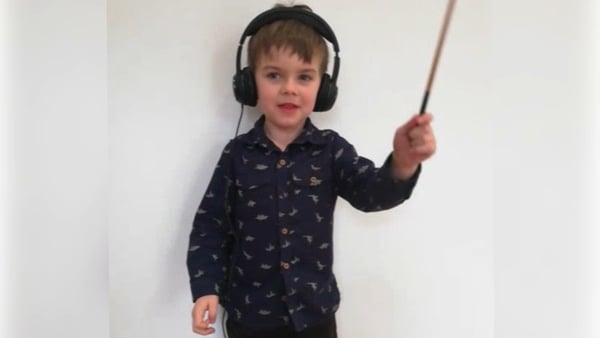 Fiann, five, came up with a musical tribute to frontline workers