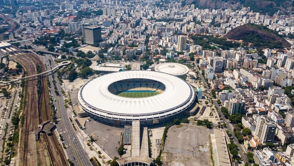 A view of the surrounds at the Maracana where the field hospital will be built
