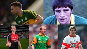Clockwise from top left: Marc Ó Sé (Kerry), Páidí Ó Sé (Kerry), Tony Scullion (Derry), Martin O'Connell (Meath) and Keith Higgins (Mayo)