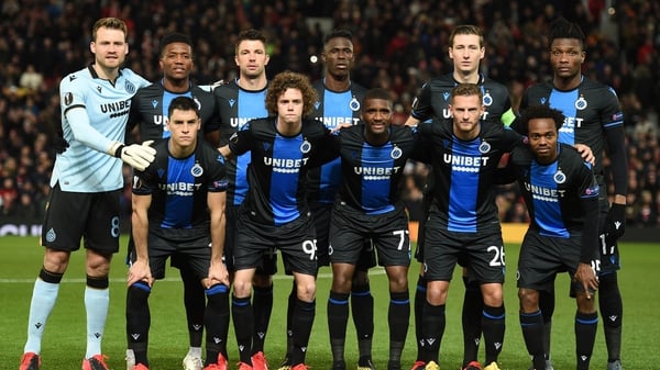Club Brugge, pictured in the pre-social distancing era