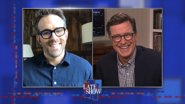 Ryan Reynolds was stunned by Stephen Colbert's Saved by the Bell confession