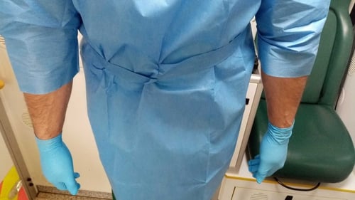 RTÉ News understands that some new deliveries of PPE distributed this week contained protective gowns which are three-quarter length on the arm