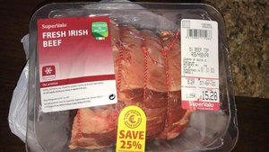 SuperValu said the error was already amended this morning