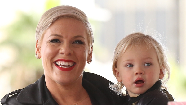 Pink with her son Jameson