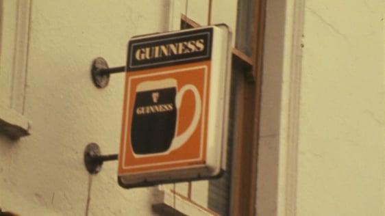 Guinness sign.
