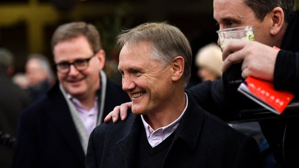 Racing fan Joe Schmidt poses for a picture at Leopardstown