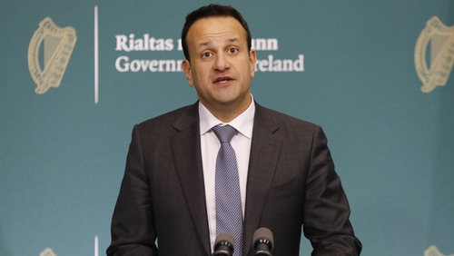 Leo Varadkar gave an update on the measures from Government buildings