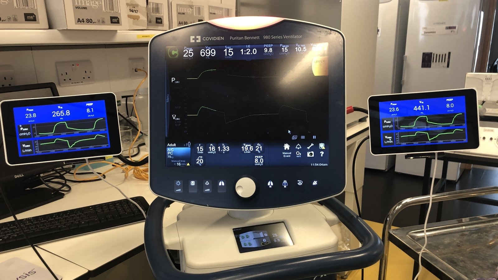 Galway system Two patients treated from one ventilator