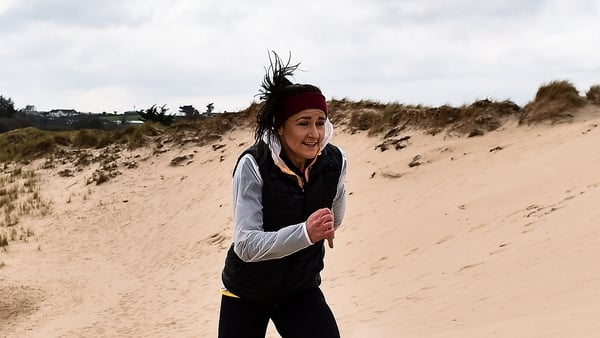 Phil Healy during a training session at Ballinesker Beach in Wexford
