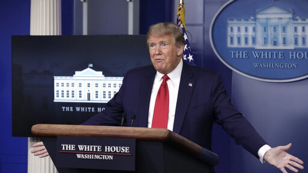 Donald Trump press briefing