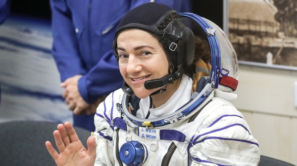 Jessica Meir pictured ahead of her departure to the ISS