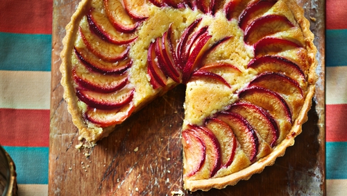 Roasted Plum & Chocolate Frangipane Tarts