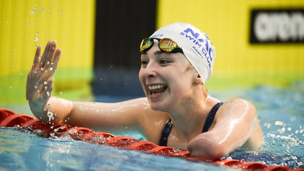 Swimmer Ellen Keane in the pool