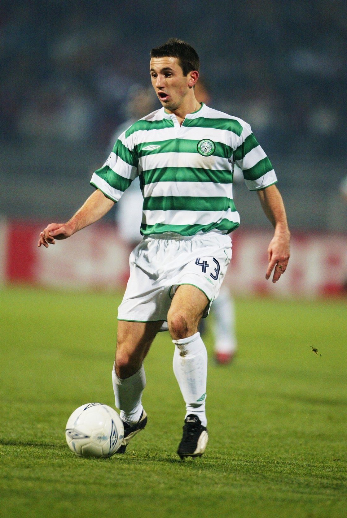 Image - Liam Miller facing Lyon in the Champions League in 2003