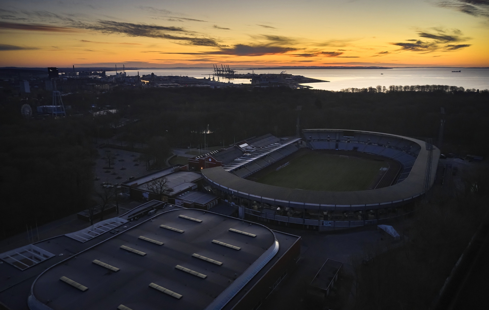 Image - An aerial view of AGF Aarhus' home ground