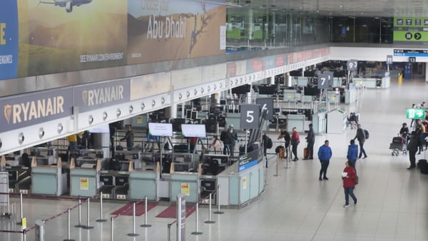 Dublin and Cork airport numbers are down by 99% due to Covid-19