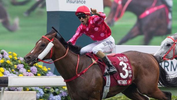 Karis Teetan onboard Mr Stunning at Sha Tin