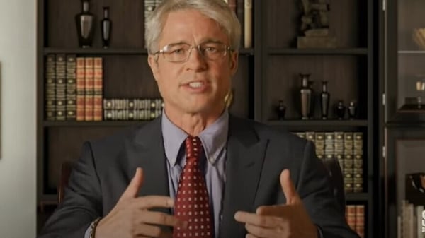 Brad Pitt explains things as Dr Fauci Screengrab: Saturday Night Live