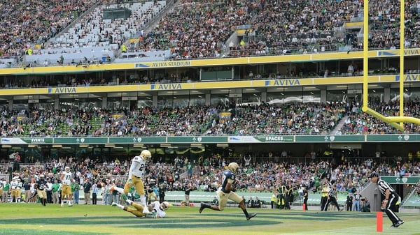 Notre Dame beat Navy 50-10 when the sides met at the Aviva in 2012