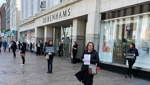 Protests are taking place at 10 of the company's stores across the country