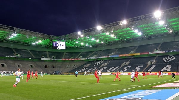 A behind closed doors game between Borussia Monchengladback and Cologne on 11 March
