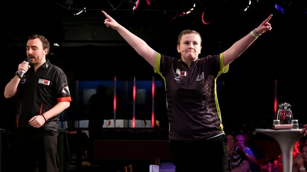 Katie Sheldon winning the 2019 BDO World Masters Girls Singles title (Pic: Chris Sargent, tiptoppics.com)