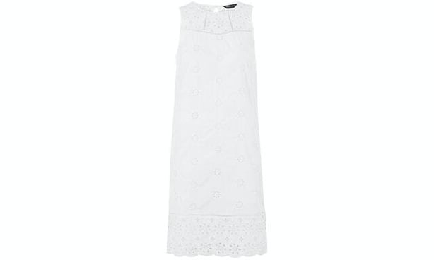 Pure Cotton Embroidered Shift Dress