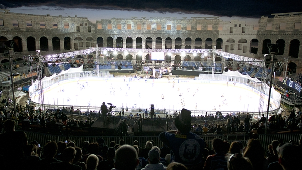 Ice hockey has been staged at the stunning venue in Croatia