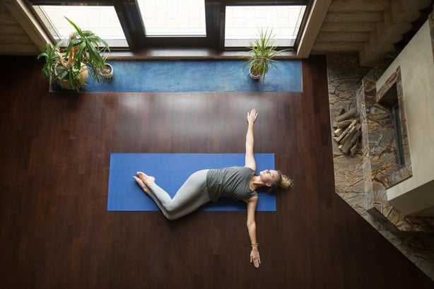 Yoga at home: Belly Twist Pose