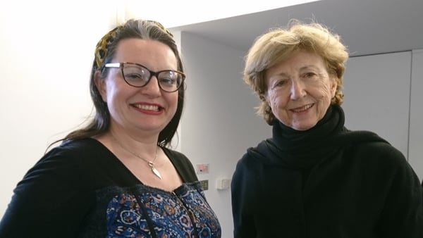 Poet Angie Strachan and Poetry Programme host Olivia O'Leary