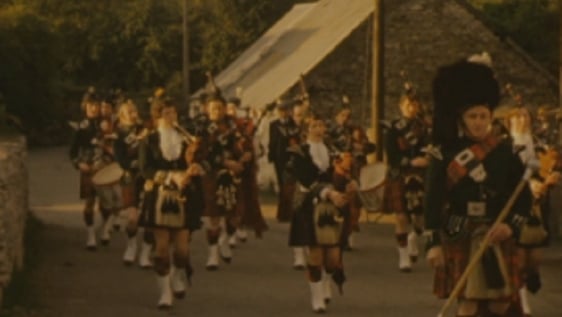 Pipe band, Raphoe, Co. Donegal (1975)