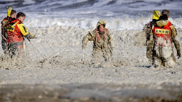 Five Surfers Drown In Rough Foamy Seas Off Dutch Coast