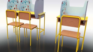 Smurfit Kappa's 'SafeShield' desk protector is a simple, lightweight product which protects the area around each child