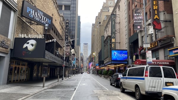 A deserted Broadway