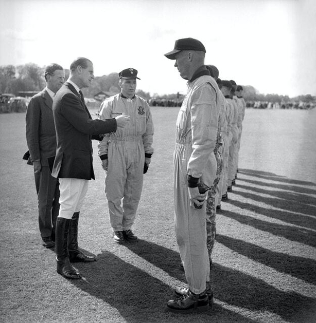 The United States Army parachute team wearing jumpsuits in 1965 (PA)