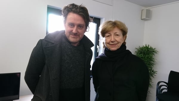 Peter Mackay with Poetry Programme host Olivia O Leary