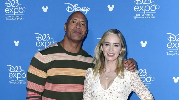 Dwayne Johnson and Emily Blunt
