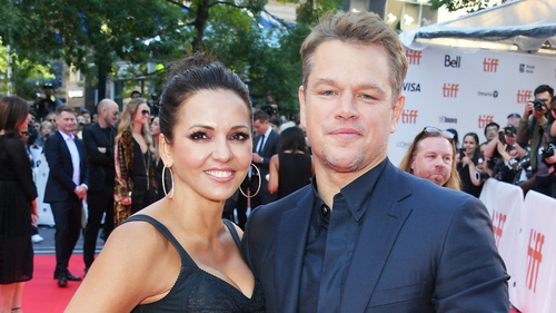 Matt Damon and his wife Luciana Barrosa